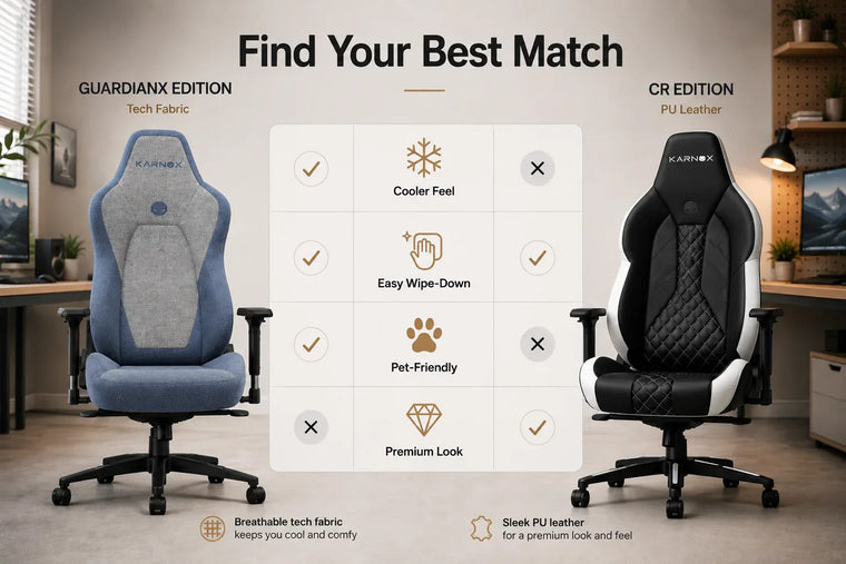 Tech Fabric vs. PU Leather Gaming Chairs: Which Material Is Right for You?